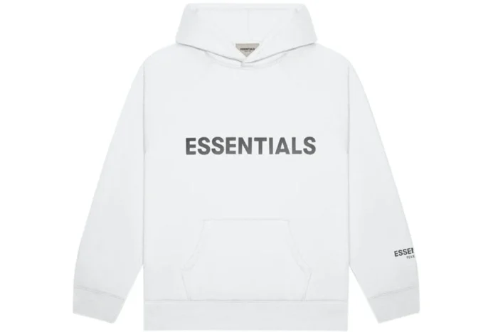 White Essentials Hoodie