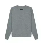 Essentials Overlapped Grey Sweater