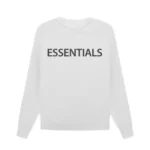 Essentials Overlapped Sweater – White